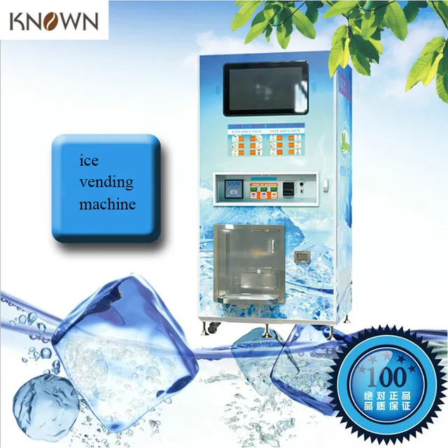 CE approved ice house ice cube vending machine for bulk and bagged ice