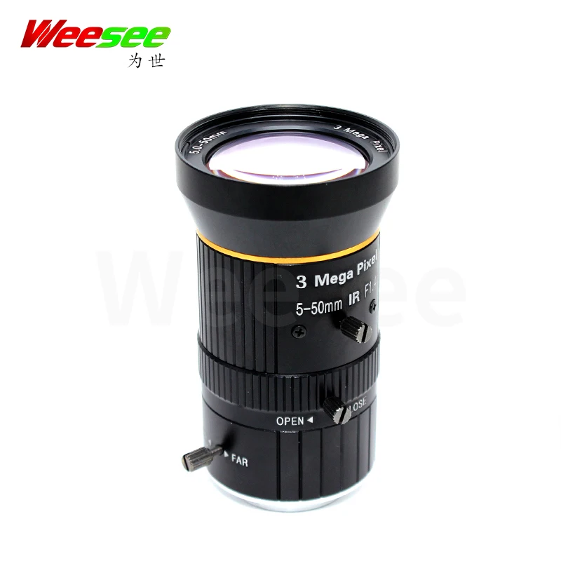 WS 5 50 мм 3 мегапикселя 3MP HD CCTV объектив варифокальный mannual iris F1.4 CS крепление 1/2.