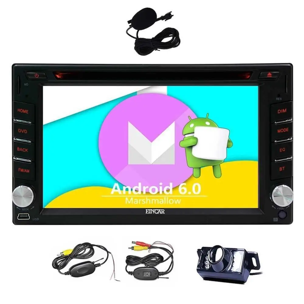 Cheap Wireless Backup Camera included! Android 6.0 Car Stereo 2 Din Touch Screen Car DVD Player GPS Navigator Vehicle Radio Headunit 0