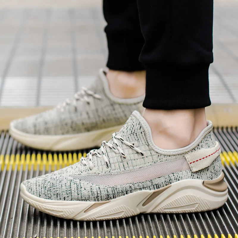 

High Quality Brand Men Shoes Men Casual Shoes Men Sneakers Flats Mesh Slip On Loafers Breathable tenis masculino
