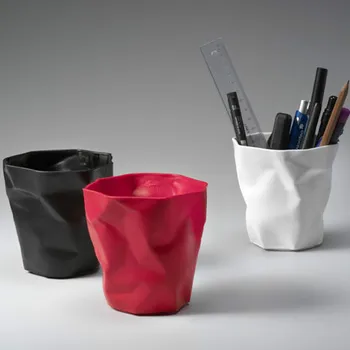 

Free shipping Multifunctional Contracted Personality Simple Pen holder Storage Box ABS Materials Creative Office Supplies