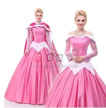 

Discount Princess Sleeping Beauty Aurora Costume Princess Dresses For Adults Halloween Costumes For Women With Free Petticoat