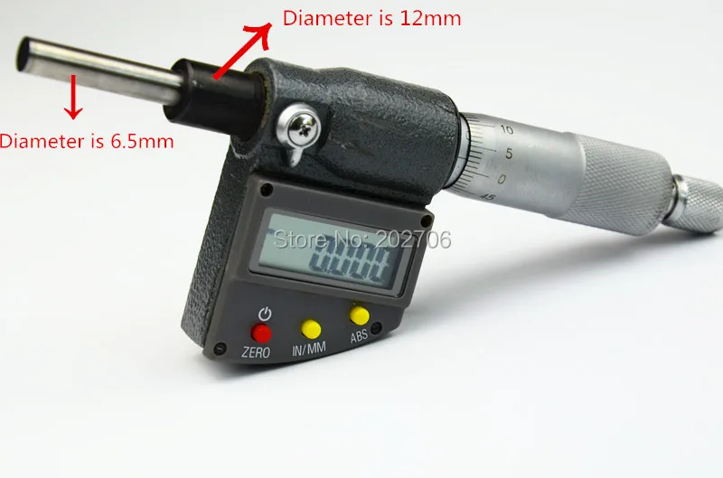 0-25 мм/0-1 дюймов электронных микрон микрометр Глава 0,001 мм цифровой микрометр головы Электрический счетчик голова