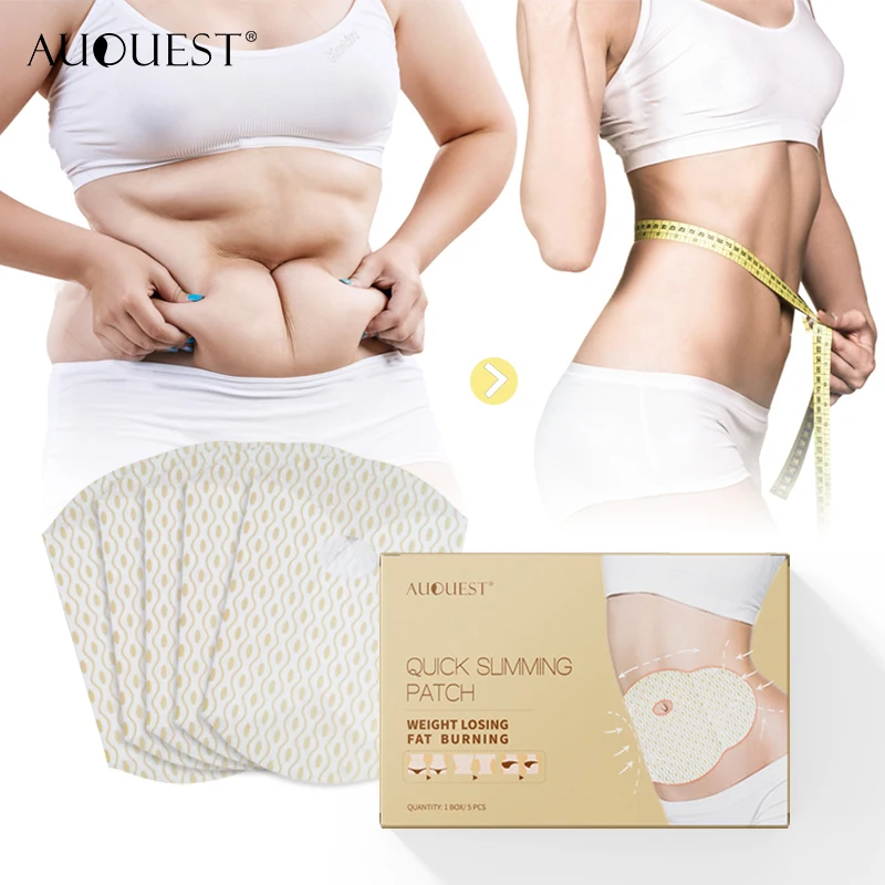 5pcs AuQuest Slimming Patch Stomach Fat Burner Weight Loss Product Waist Belly Slim Patches Cellulite Massager Body Control Mu