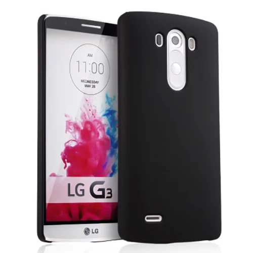 Карамельный Цвет Матовый Жесткий Пластик чехол для телефона чехол для LG Magna G2 G3 S G4 Beat мини G5 G6 K4 K8 K10 V30 Q6 плюс Q8 чехол s - Цвет: Black