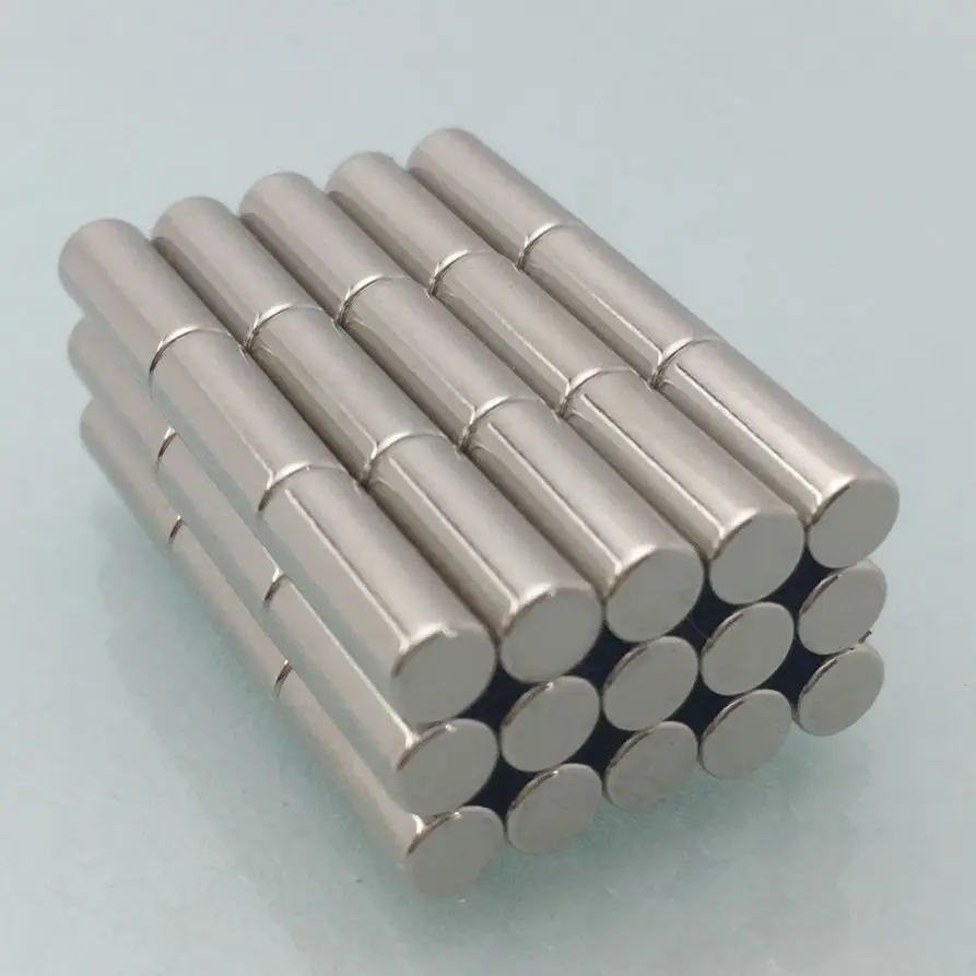 

XICIMAG 50pcs Super Strong Neodymium NdFeB Magnets Discs Cylinder Rare Earth 4x10mm N52 Magnetic materials Neo rod