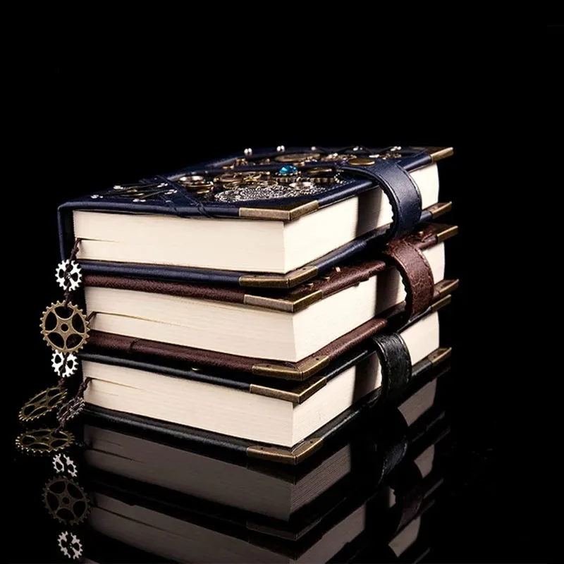 

MESOPOTAMIA DIY Scrapbook Business Punk Keather Vintage Embossed Notebook Gift Custom Handmade Student Notebooks Crafts Stickers
