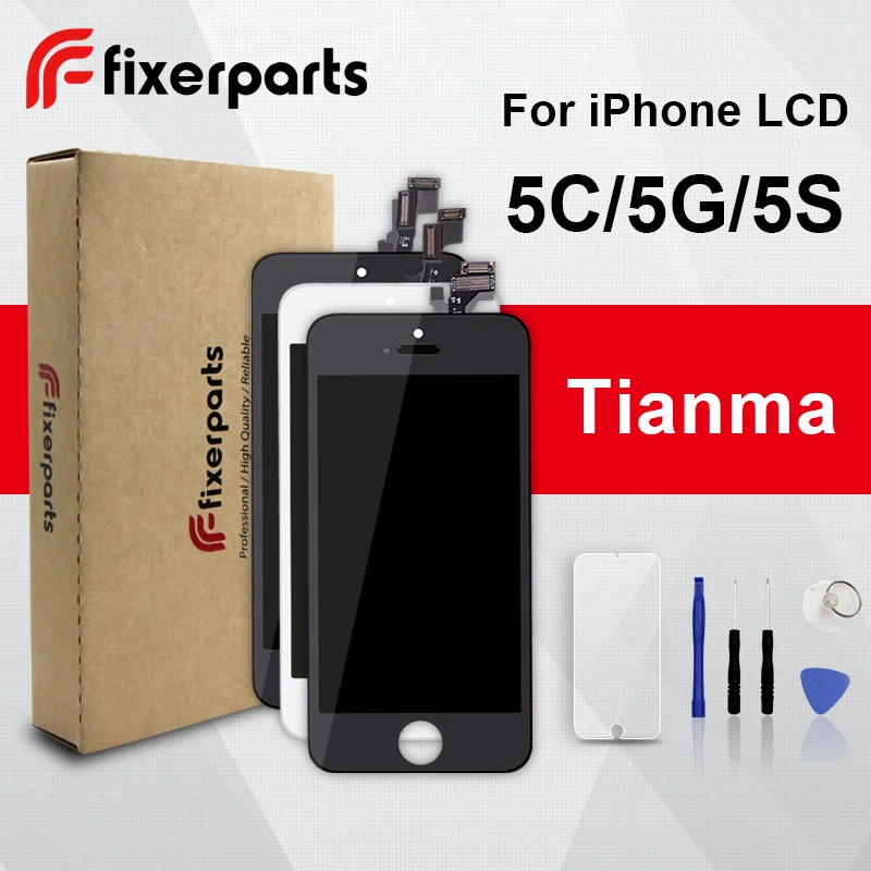 

1pcs TIANMA LCD For iphone 5 5s 5c Display Touch Screen Digitizer Replacement Full Assembly for iPhone SE lcd With Tools Kit