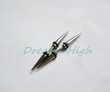 

New Arrival Ear Piercing Fake Ear Expander 316L Stainless Steel Ear Streching Fashion Body Jewelry 96pcs/lot Christmas Gift