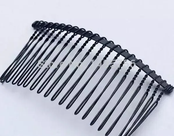 

20pcs/lot 74*31MM (Black) Metal Hair Comb Material Claw Hairpins DIY Jewelry Findings&Components