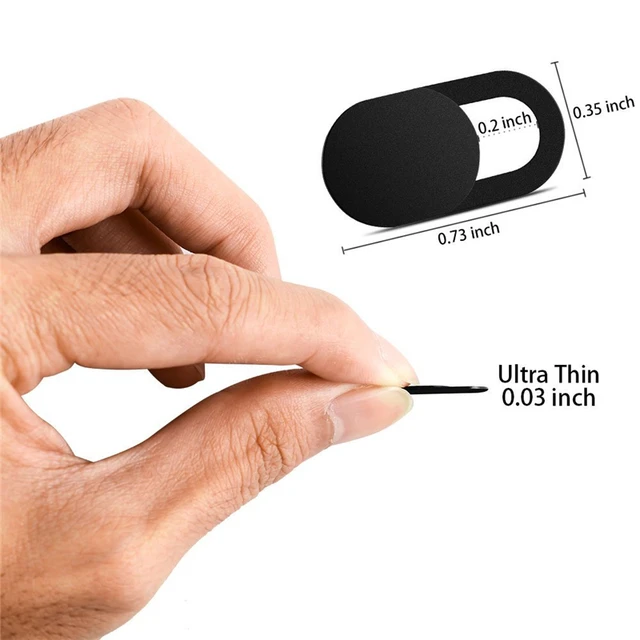 3PCS Ultra Thin Plastic Security Webcam Cover 0.7mm Shutter Slider Camera Sticker for Mac Lenovo IPad Pro Laptops Web Com Cover
