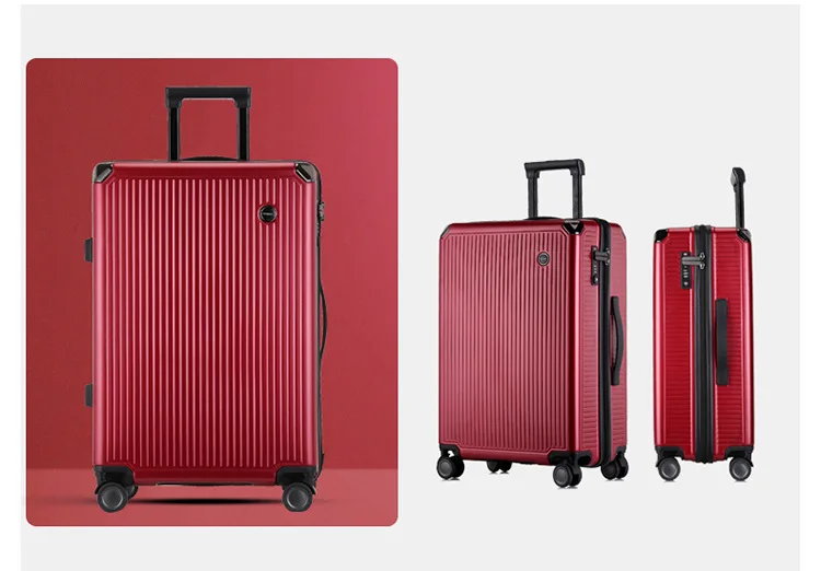 Travel Luggage Trolley Alloy Business Rolling Airplane Luggage Explosion Proof Zipper Suitcase Spinner Wheels Trunk (21)
