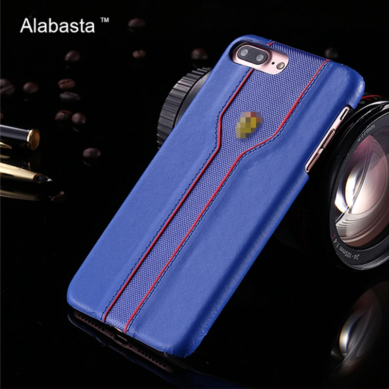 

For iphone 6 6s 4.7 Case PC Frame Back Case Luxury Cover PU+PC Clear Case Cor iphone 6 6s Plus 5.5 Business Crazy Horse Case