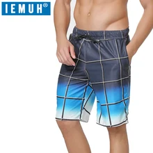 Новинка, повседневные шорты, IEMUH, пляжные шорты, летние мужские шорты, свободные, эластичный пояс, дышащие, высокое качество, быстросохнущие, до колена, шорты