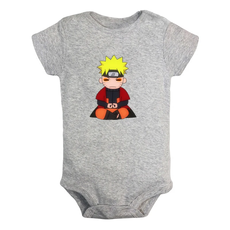 

Anime NARUTO Chibi Beautiful Romantic Eiffel Tower Design Newborn Baby Boys Girls Outfits Jumpsuit Print Infant Bodysuit Clothes