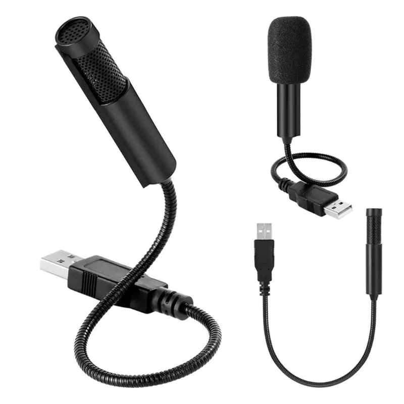 USB микрофон портативный регулируемый с защитой от шума аудио голосовая трубка