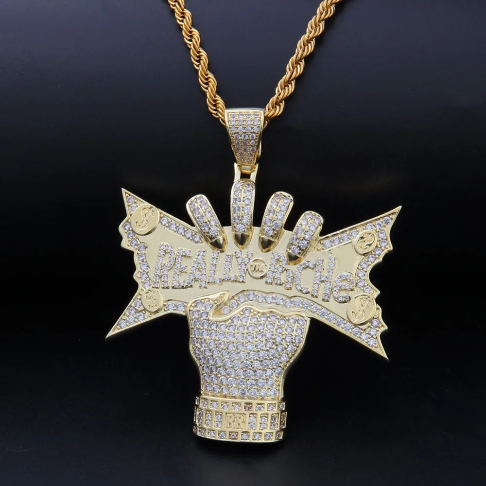 Aliexpress.com : Buy Men Hip hop Iced out Bling Really Riche Pendant