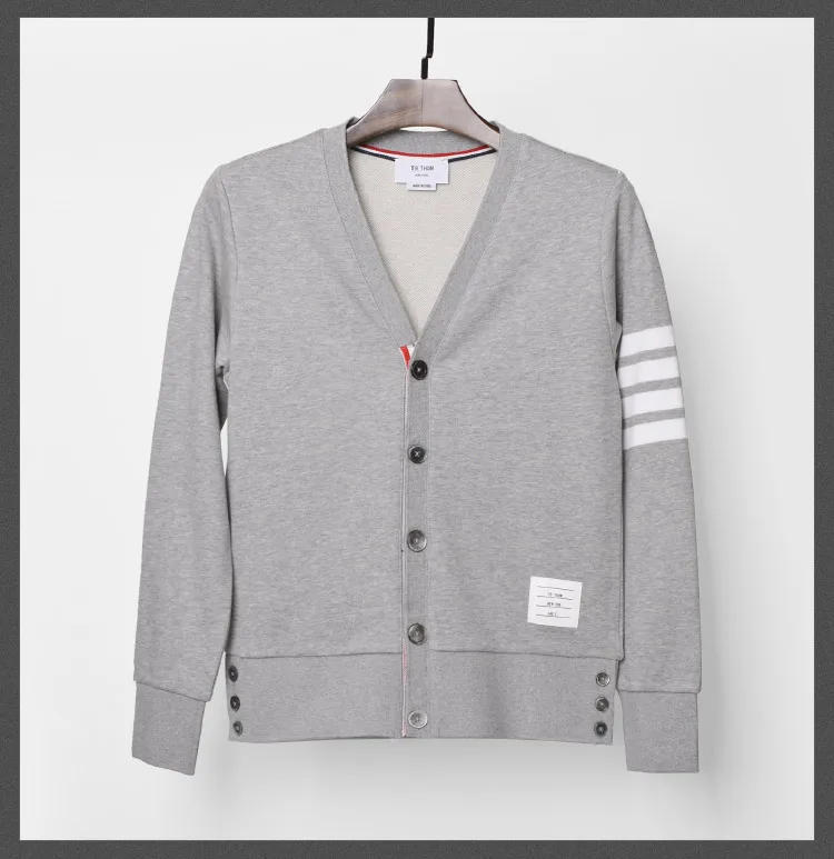 Модный бренд TB Tom, весенне-осенний свитер с капюшоном, хлопковая куртка для мужчин и женщин, парная одежда, мужская повседневная спортивная одежда, пальто