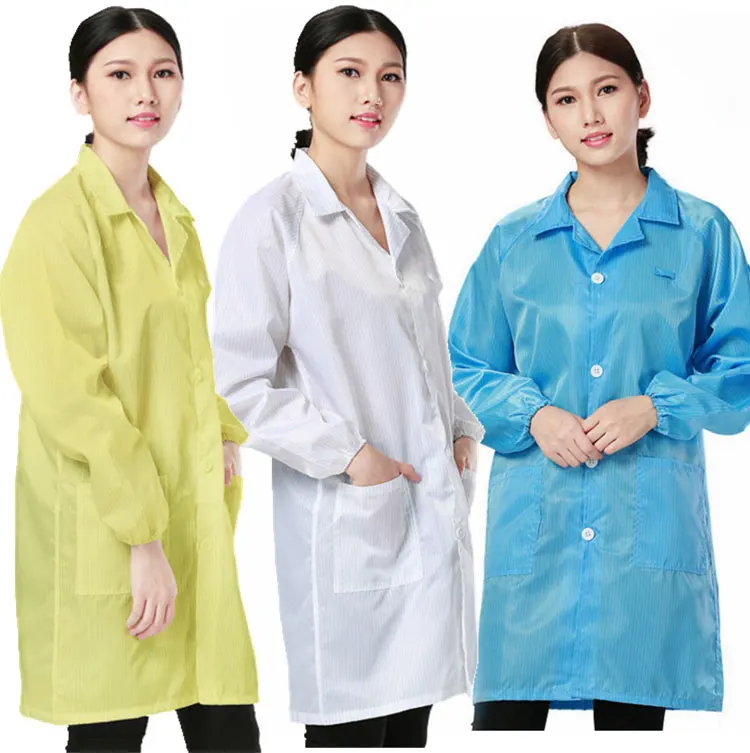 Женская медицинская одежда ESD-Safe Shield Антистатическая Пылезащитная лаборатория детский халат кофты унисекс Рабочая Униформа халаты