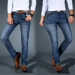 Для Мужчин's Штаны джинсы новинка, модель высокого качества мужские джинсы стрейч хлопок Штаны узкие джинсы большого размера Для мужчин