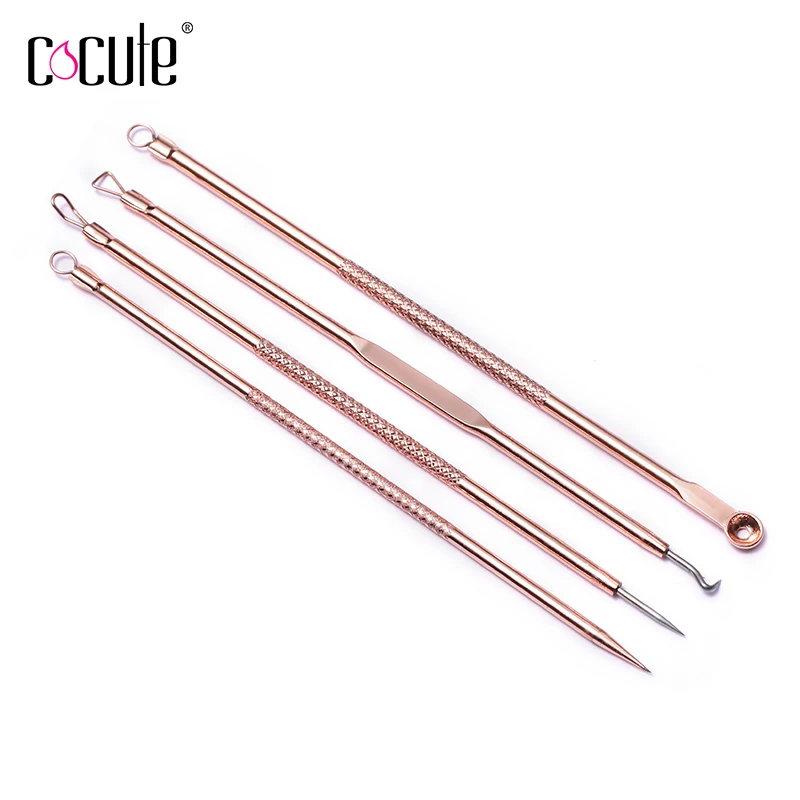 

Cocute 4Pcs/lot Acne Removal Needle with Box Pimple Needle Blackhead Remover Face Beauty Kit Set Acne Extractor Remover