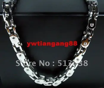 

10pcs lot fashion style men's&boy Stainless Steel 5mm bike chain necelace,23.6'' , fiance Thanksgiving ,Christmas gifts