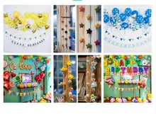 Globos inflables de papel de aluminio para niños, globos de flores inflables de juguete para niños, feliz cumpleaños y decoración de boda, 5 uds., 2021