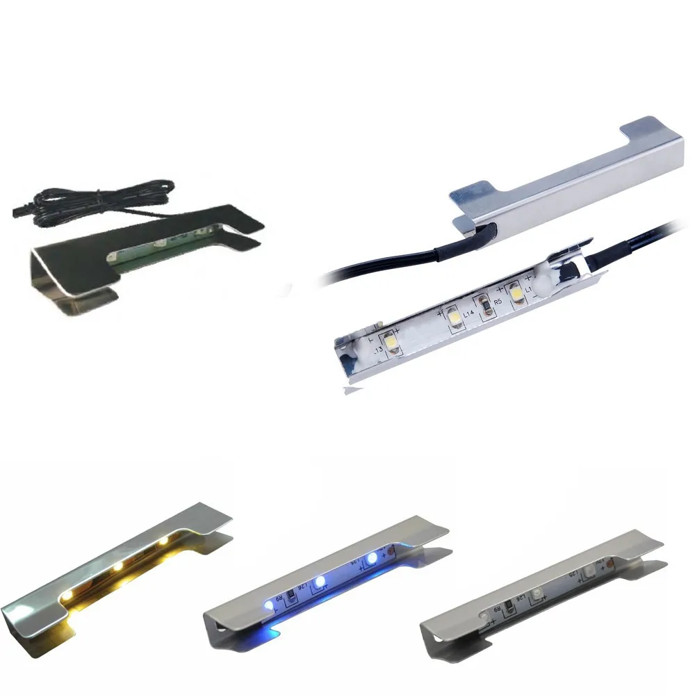 LED Lamp Kit for Glass Edge Shelf Back Side Lighting Using Flexible Cable and Clip with RF Remote Control 4 Lights AC/DC Adapter LED Lamp Kit for Glass Edge Shelf Back Side Lighting Using Flexible Cable and Clip with RF Remote Control 4 Lights AC/DC Adapter