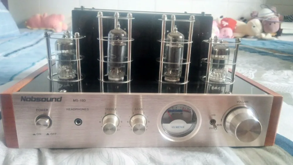 Nobsound MS 10D MKII Hi Fi 2 0 ламповый усилитель черный/серебристый с USB/Bluetooth вход/лучшие
