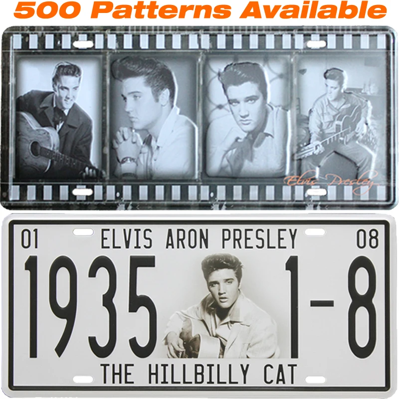 [Elvis Presley] Licence de voiture Plaque USA Vintage Home Decor