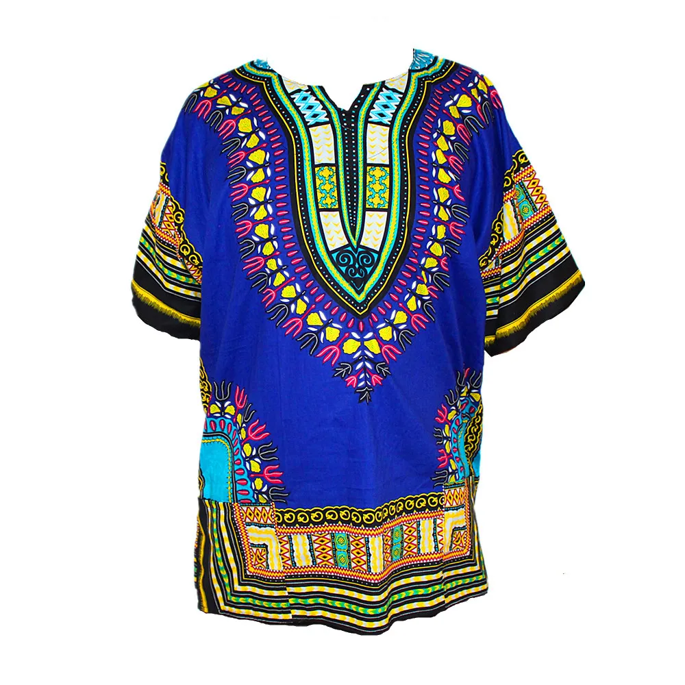 Дашики модный дизайн в африканском стиле Традиционные Печатные хлопок Дашики футболки для унисекс Племенной этнический Succunct хиппи
