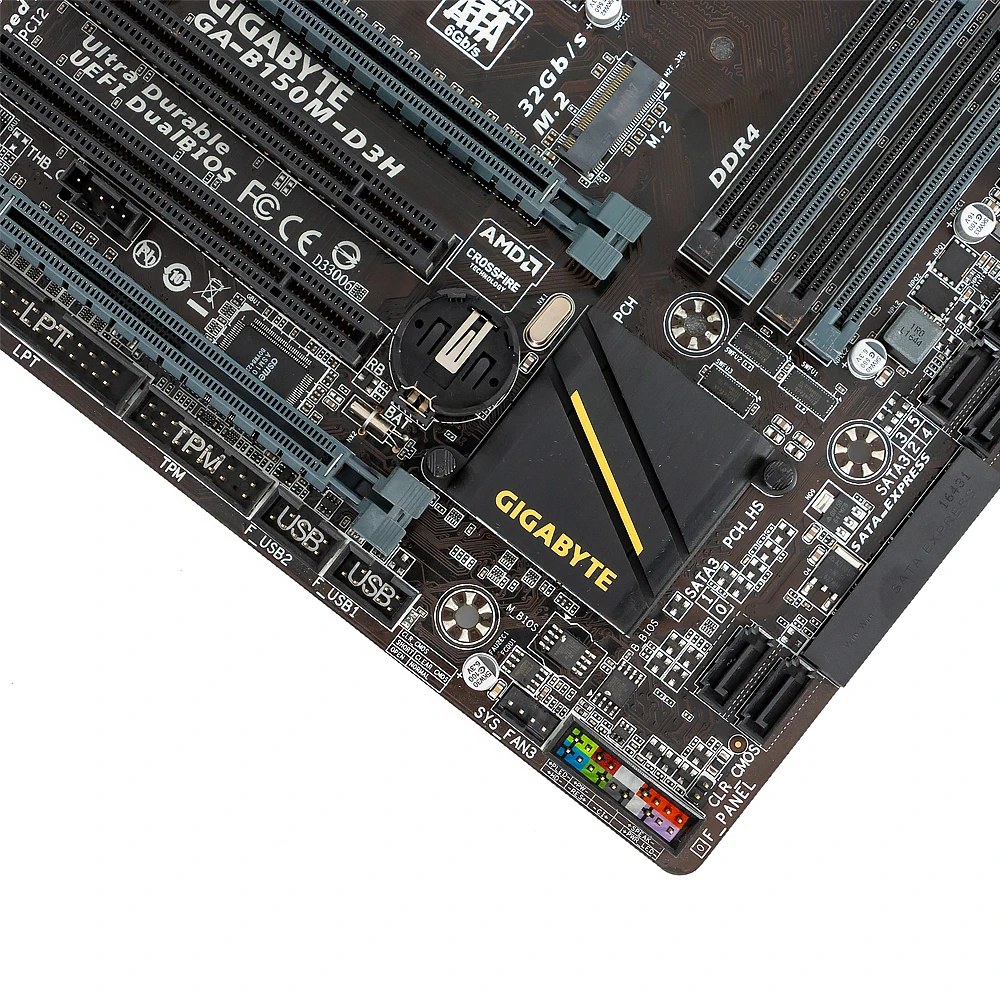 Gigabyte GA-B150M-D3H рабочего Материнская плата B150M-D3H B150 LGA 1151 Core i7 i5 i3 DDR4 64G SATA3 USB3.0 VGA, HDMI, DVI HDMI M.2 микро-atx корпус