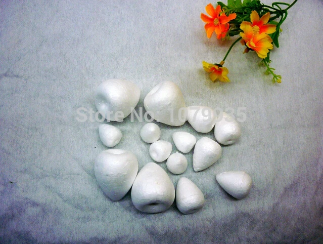 

Silk flowers Wire mesh materials wholesale1.5cm/ 2.5cm/3.0cm/ 3.5cm/ 5cm Drop-shaped foam rose bud (stamen) 100pcs/lot