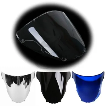 

Motorcycle New Windshield Windscreen Dual Bubble For KAWASAKI Ninja ZX6R ZX636 2003 2004