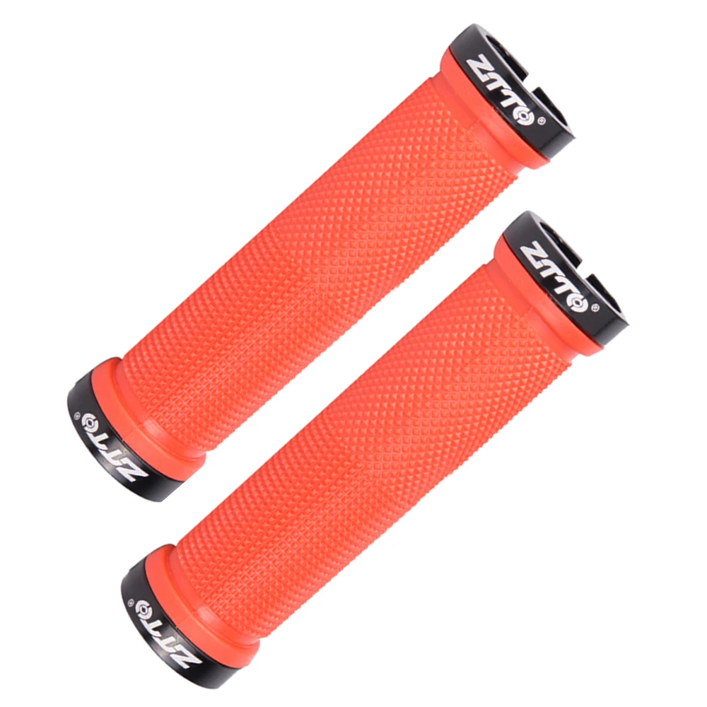1 Pair Cycling Rubber Handle Grips Anti slip MTB Road Bike Bicycle