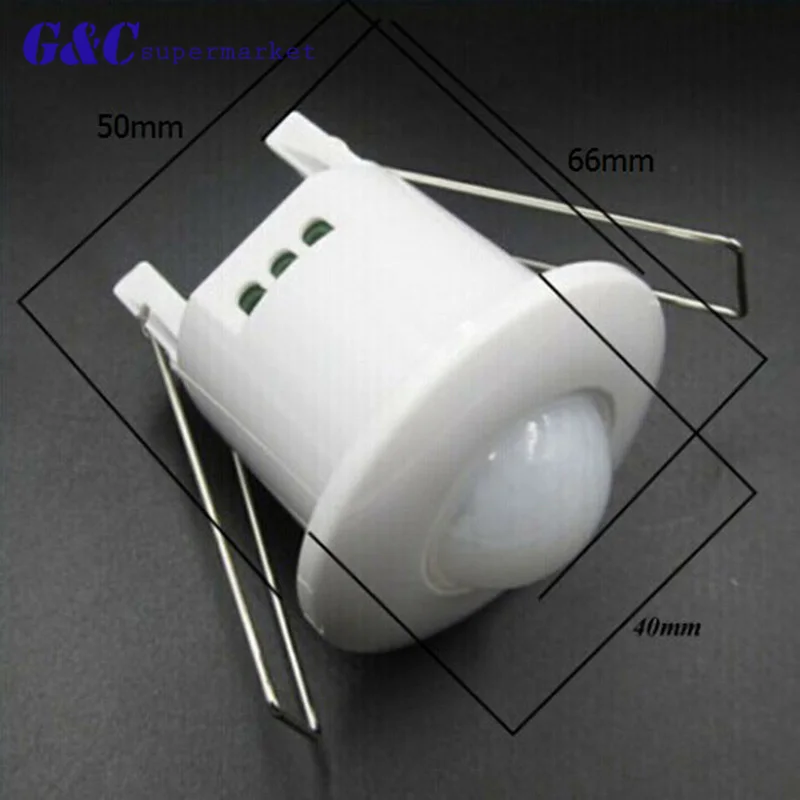 360 Degree Mini Infrared PIR Detection IR Ceiling Wall Recessed Motion Sensor Detector Auto Light Switch 220v motion sensor