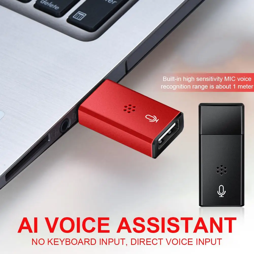 

USB AI Voice Assistant Smart Voice Translator Portable Search Typewriter Mouse Voice Converter