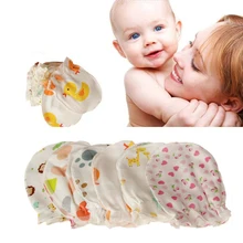 5 пар/лот, мягкие хлопковые детские перчатки с защитой от царапин, защитные перчатки с рисунком для новорожденных, варежки, аксессуары для ухода за детьми