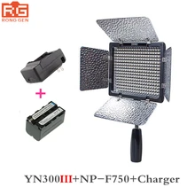 Yongnuo YN300 III YN-300 III 3200k-5500K CRI95 Camera Photo LED Video Light with 4600mAh NP-F750 Battery with Charger set