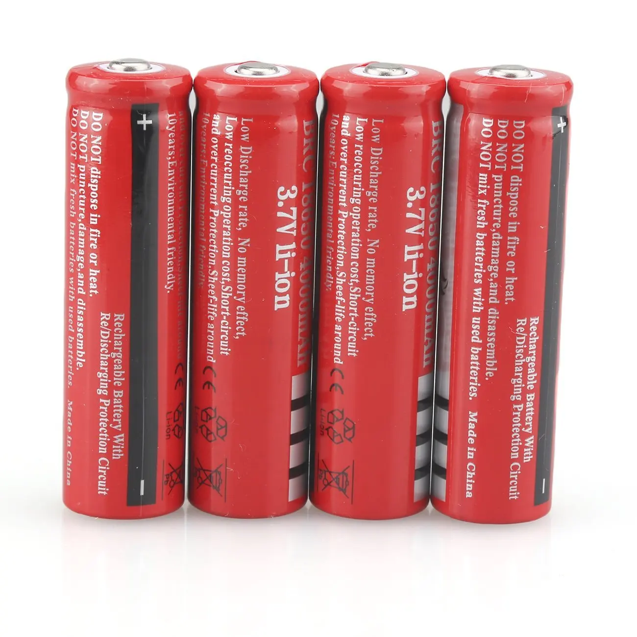 GTF 18650 Battery Rechargeable Battery 4000 mAh 3.7V Battery For LED Flashlight Torch