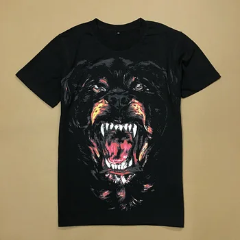 

Men's round - neck printed cotton graphic personality T-shirt