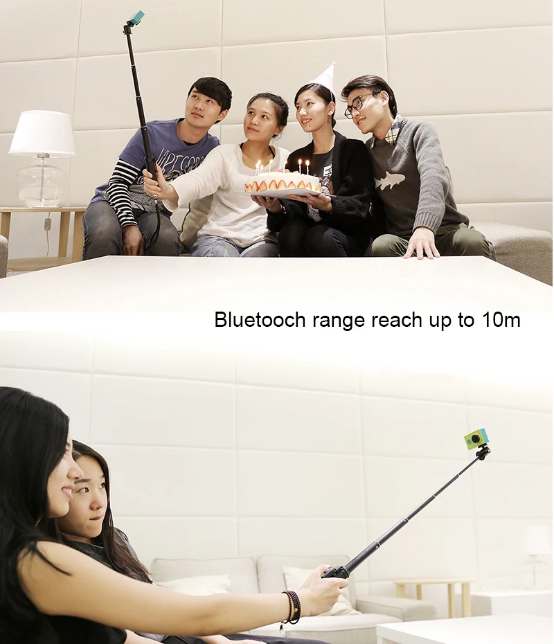 Bluetooth Remote Control For Xiaomi Yi Selfie Stick Extendable Monopod Tripod Mount For Xiaomi Yi 2 4K Lite Camera Accessories (12)