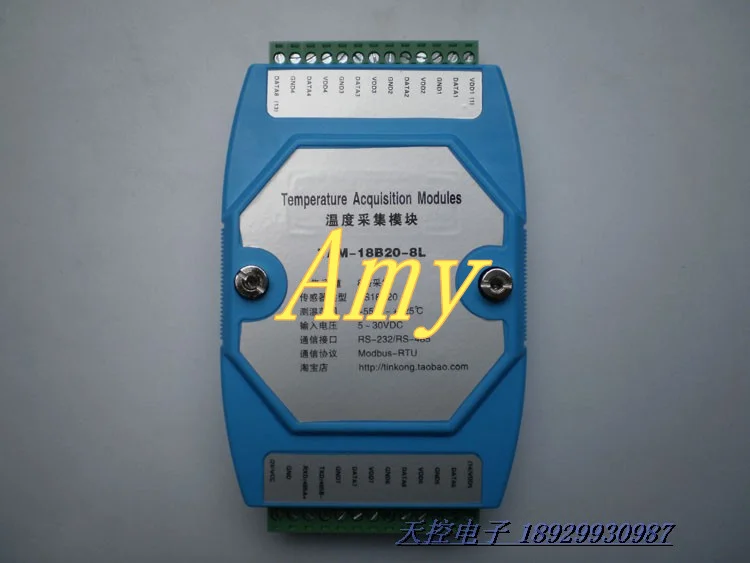 

TAM-18B20-8L multi-channel temperature acquisition module DS18B20 temperature acquisition transmitter can be connected to PLC