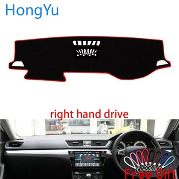 

Auto Car Dashboard Cover Dash Mat Board Pad Carpet Dashmat Interior Mats for Skoda Superb 2016-2019 Right Hand Drive Accessories