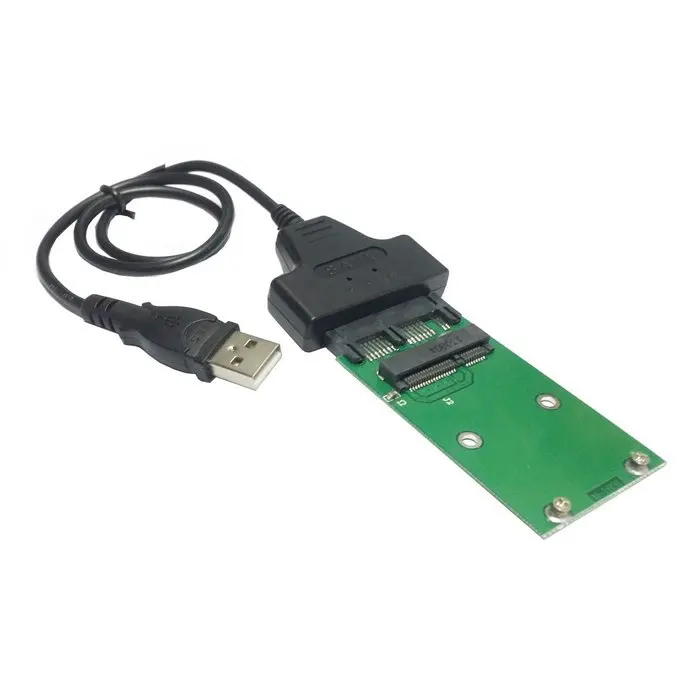 USB 2 0 для Mini PCI-E mSATA SSD до 1 8 &quotMicro SATA 7 + 9 16pin адаптер плата PCBA жесткого диска