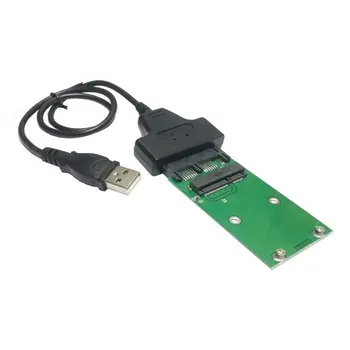 USB 2,0 для Mini PCI-E mSATA SSD до 1,8 "Micro SATA 7 + 9 16pin адаптер, плата, PCBA для SSD жесткого диска, бесплатная доставка