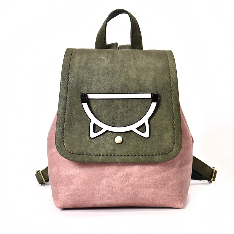 

Fashion Women Backpack Girl Student School Bag for Teenager Hasp Bags Ladies Pu Leather Mini Cute Bagpack Leisure Knapsack