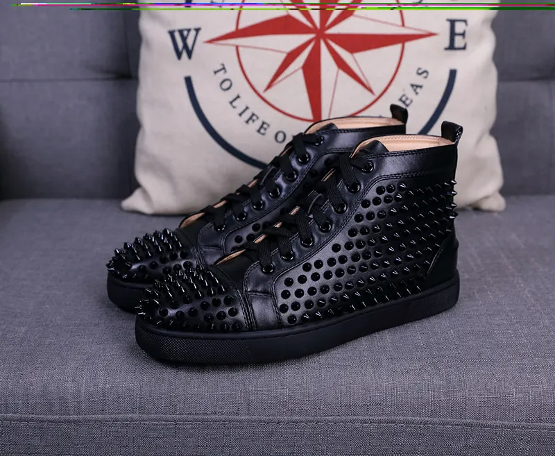 2018-Men-Women-Designer-Brand-Red-Bottom-Shoes-Fashion-Spikes-Studded-Flats-Sneakers-Comfortable-Genuine-Leather(1)