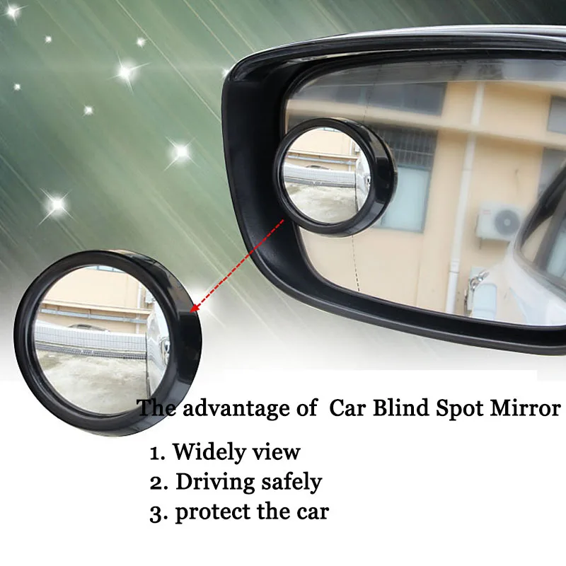 

2pcs/set Car styling Adjustable HD Glass Safety Convex SUV Motorcycle Fit Rearview Mirror Sticker Car Blind Spot Mirror