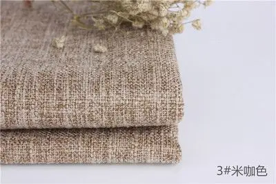 Искусственная льняная ткань для диванных подушек DIY ремесло швейная ткань обивка ткань 45*145 см/шт L03 - Цвет: 6